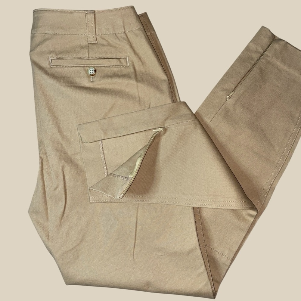 NWOT LAUREN by RALPH LAUREN CLASSIC SKINNY CROPPED W/ZIPPER PANTS•S/4 - Picture 5 of 13